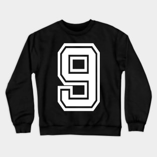 Numbers 9 for a sports team, group, or community Crewneck Sweatshirt